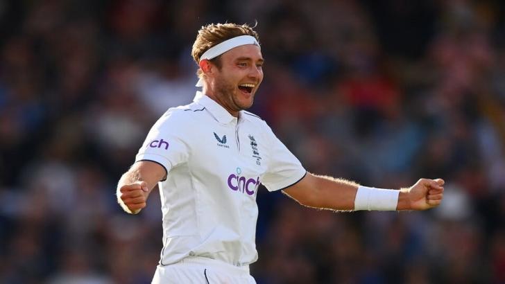 England cricketer Stuart Broad in his final Test match